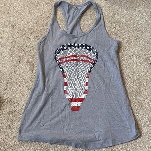 Lacrosse racerback tank top - size small